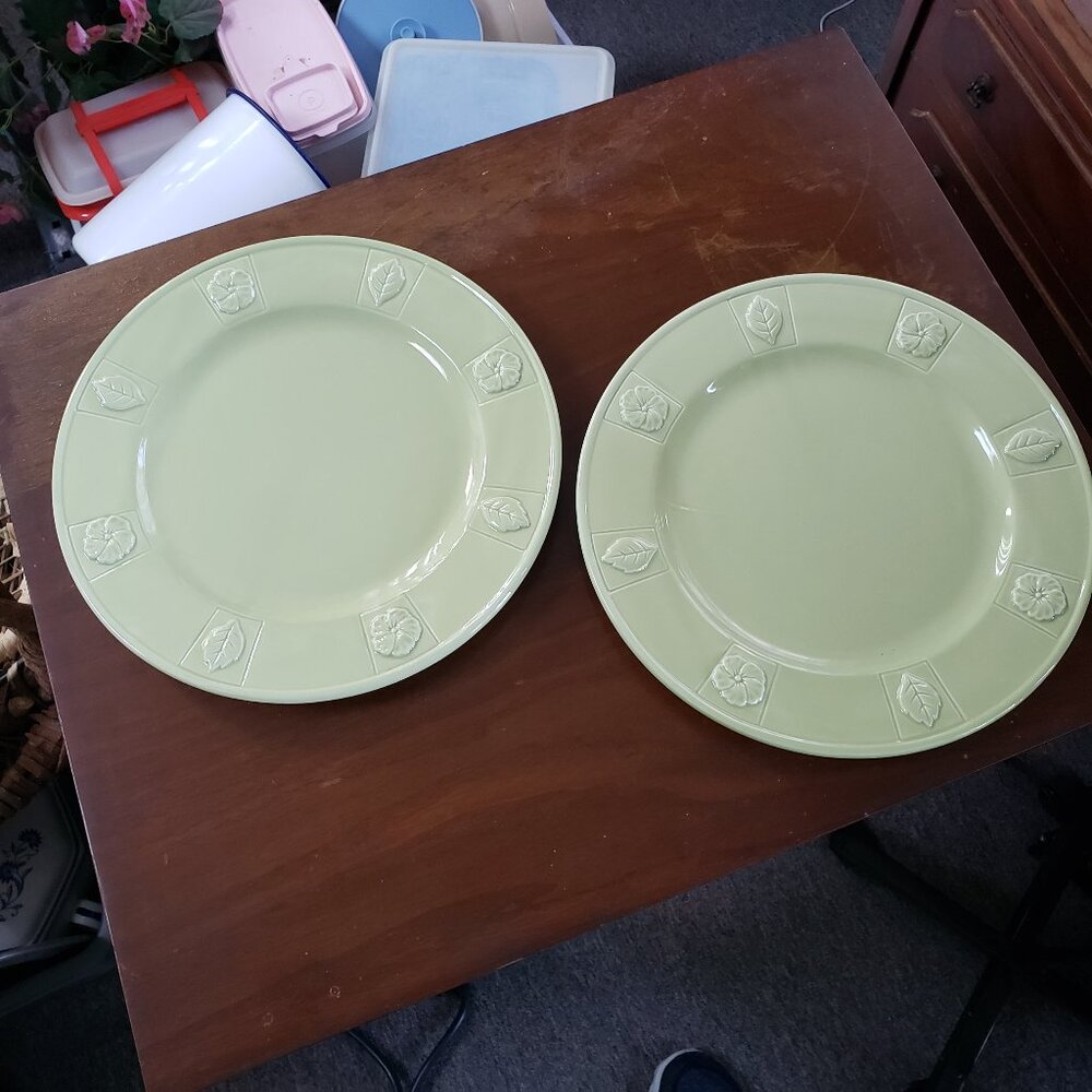 Vintage Country Gate Dinner Plates